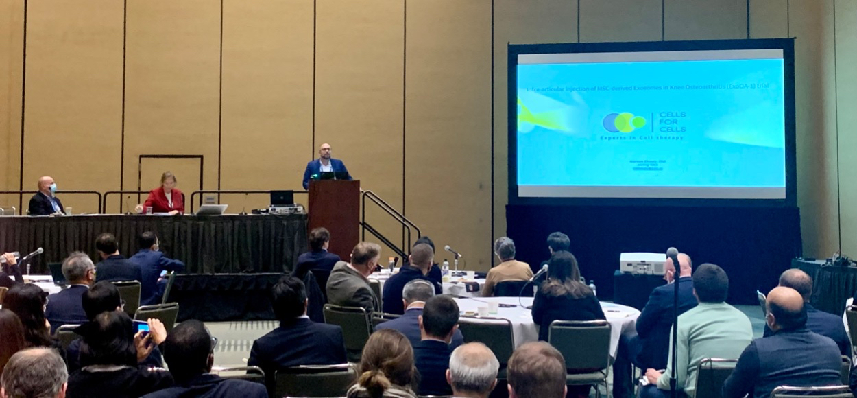 Cells for Cells presented groundbreaking results of three extracellular vesicles products at ISCT and ISEV annual meetings
